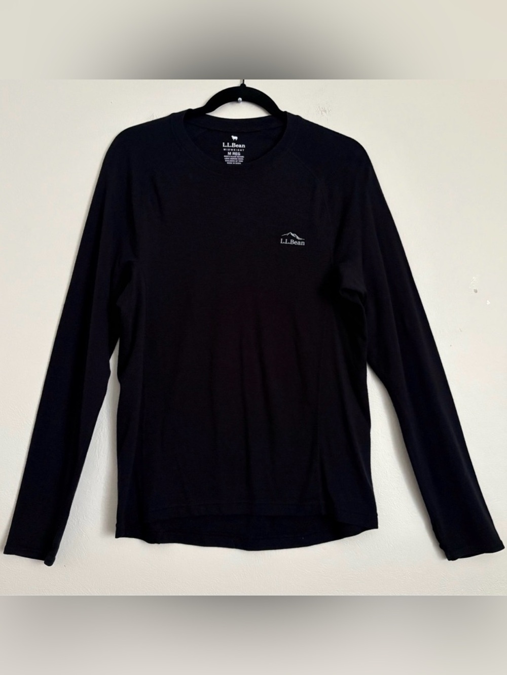 L.L. Bean 100% Merino Wool 250 Midweight Thermal Baselayer Skiwear Workwear Sz M